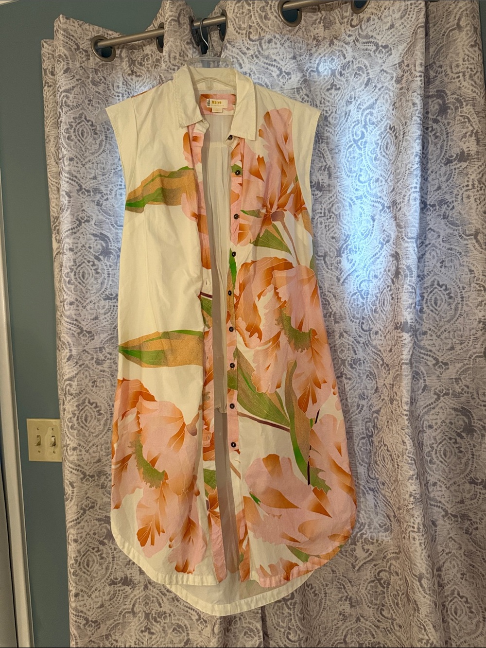 Maeve Sleeveless Floral Button-Front Dress